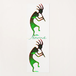 Green Kokopelli Thunder_Cove Yoga Mat