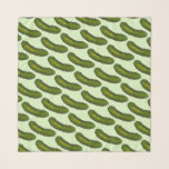 Green Kosher Dill Pickle Print Sour Pickles Foodie Scarf<br><div class="desc">Design features an original marker illustration of a green kosher dill pickle. Perfect for your favourite foodie!

Don't see what you're looking for? Need help with customization? Click "contact this designer" to have something created just for you!</div>