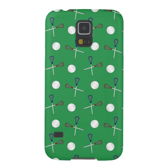 Green lacrosse pattern Case-Mate samsung galaxy case (Back)