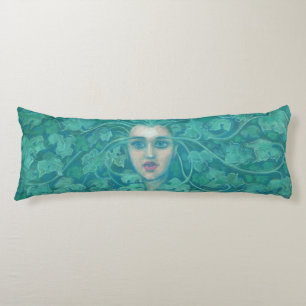 Green Lady / Forest Queen, fantasy art Body Pillow
