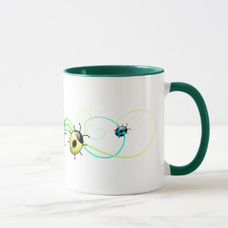 Green ladybugs mug