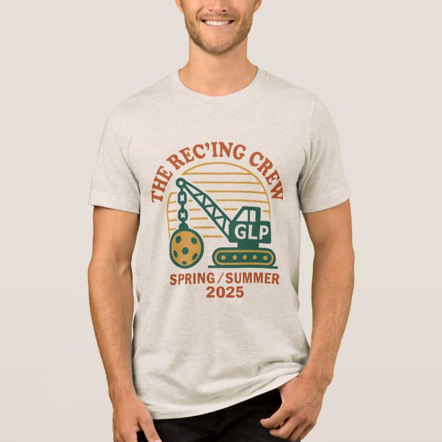 Green Lake Rec Court Tri-Blend Shirt (Front)