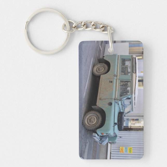 Green Land Rover Keychain (Front)