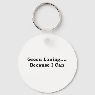 Green laning black keychain