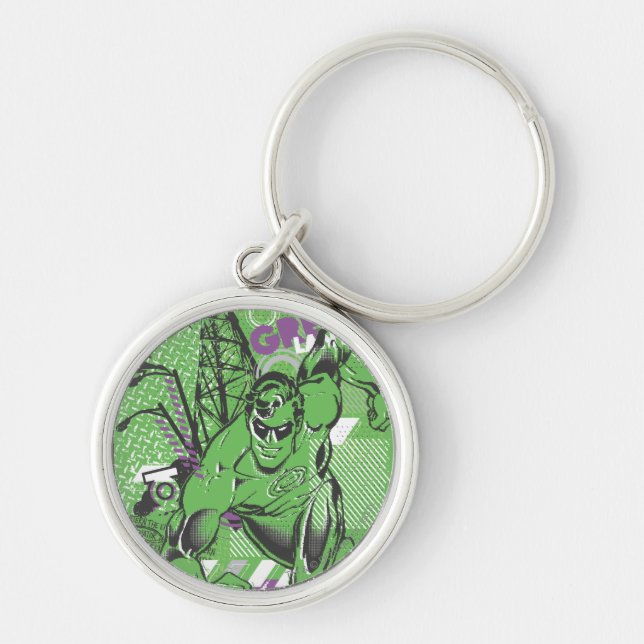Green Lantern - Absurd Collage Poster Keychain (Front)