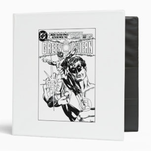 Green Lantern - Action Comic Cover, Black and Whit Binder