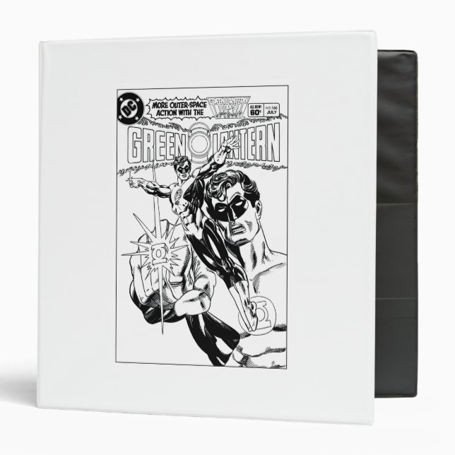 Green Lantern - Action Comic Cover, Black and Whit Binder (Front/Inside)