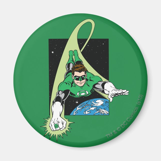 Green Lantern and Earth Magnet (Front)