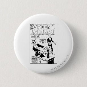 Green Lantern and Sinestro Cover, Black and White 2 Inch Round Button