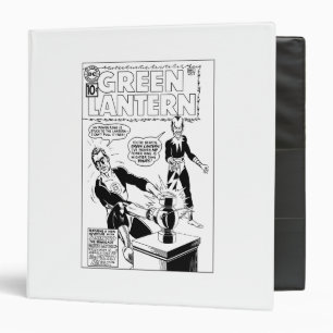 Green Lantern and Sinestro Cover, Black and White Binder