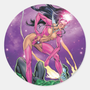 Green Lantern and Star Sapphire - Colour Classic Round Sticker