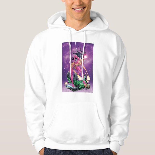 Green Lantern and Star Sapphire - Colour Hoodie (Front)