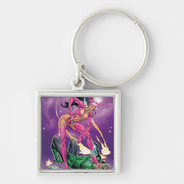 Green Lantern and Star Sapphire - Colour Keychain (Front)