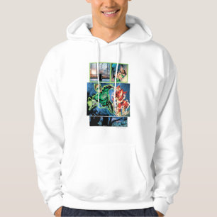 Green Lantern and The Flash Panel Hoodie