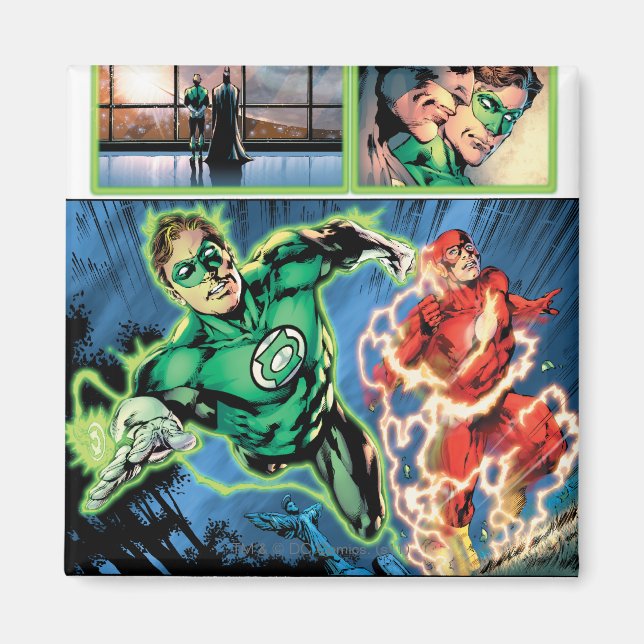 Green Lantern and The Flash Panel Magnet (Front)