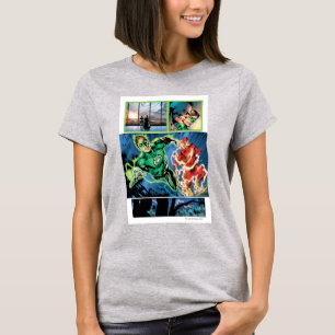 Green Lantern and The Flash Panel T-Shirt