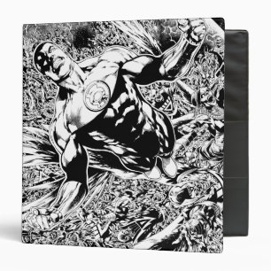 Green Lantern and the Moon - Black and White Binder