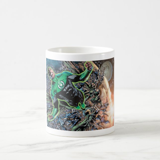Green Lantern and the Moon Coffee Mug (Center)