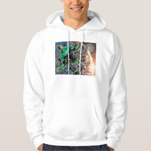 Green Lantern and the Moon Hoodie