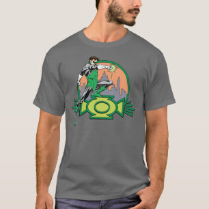 Green Lantern City Background and Logo T-Shirt