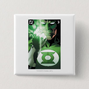 Green Lantern close up cover 2 Inch Square Button