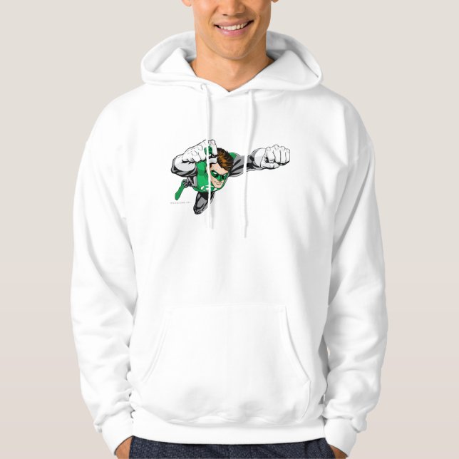 Green Lantern - Comic, Flying Right Hoodie (Front)