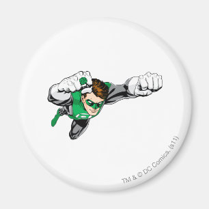 Green Lantern - Comic, Flying Right Magnet