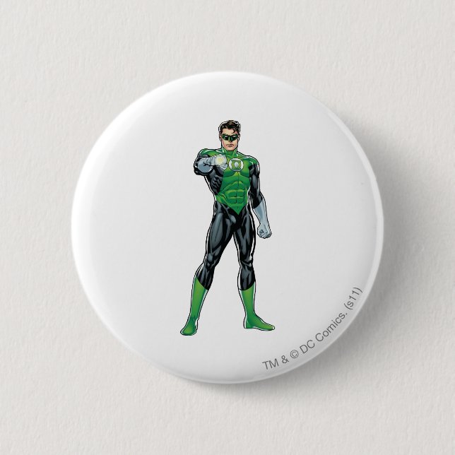 Green Lantern - Comic, Standing 2 Inch Round Button (Front)