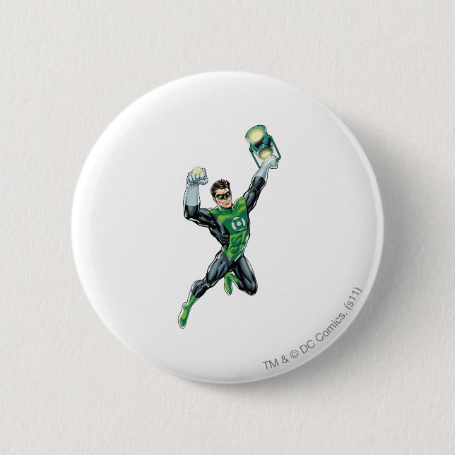 Green Lantern - Comic, with lantern 2 Inch Round Button (Front)
