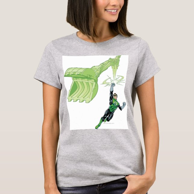 Green Lantern - Comic, with machine T-Shirt (Front)