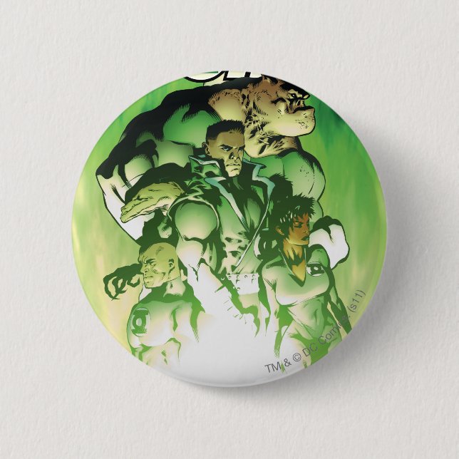 Green Lantern Corps 2 Inch Round Button (Front)