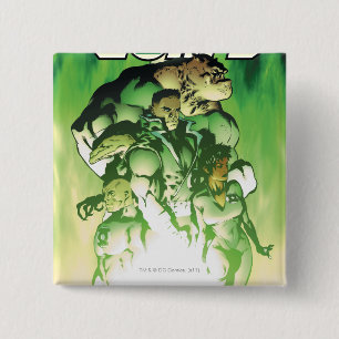 Green Lantern Corps 2 Inch Square Button