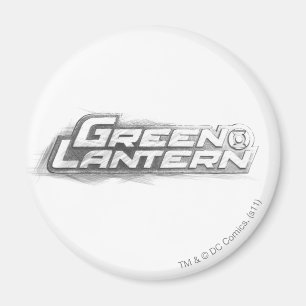 Green Lantern Drawing Magnet