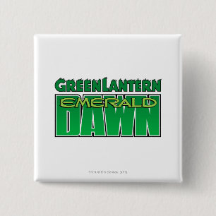 Green Lantern - Emerald Dawn Logo 2 Inch Square Button