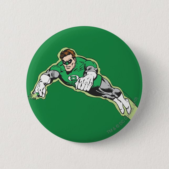 Green Lantern Energy Beam 2 Inch Round Button (Front)