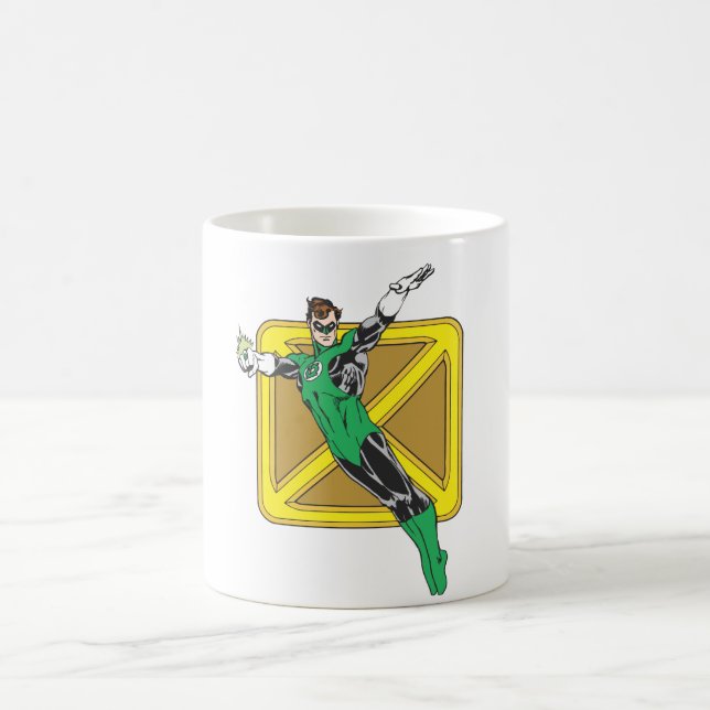 Green Lantern Extends Arms Coffee Mug (Center)