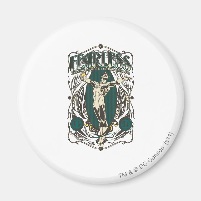 Green Lantern - "Fearless" Poster Magnet (Front)