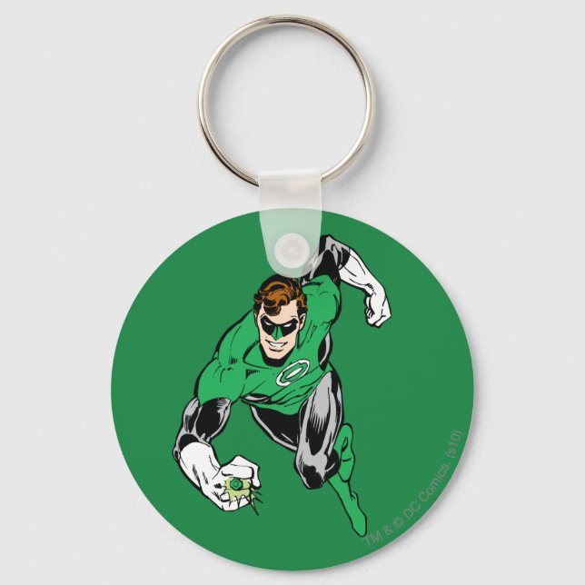 Green Lantern Fly Forward Keychain (Front)
