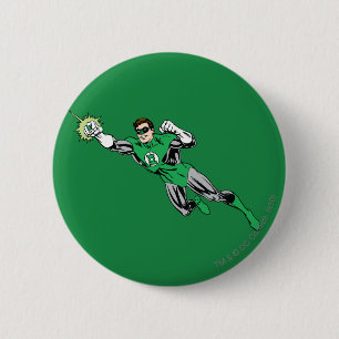 Green Lantern Fly Left 2 2 Inch Round Button