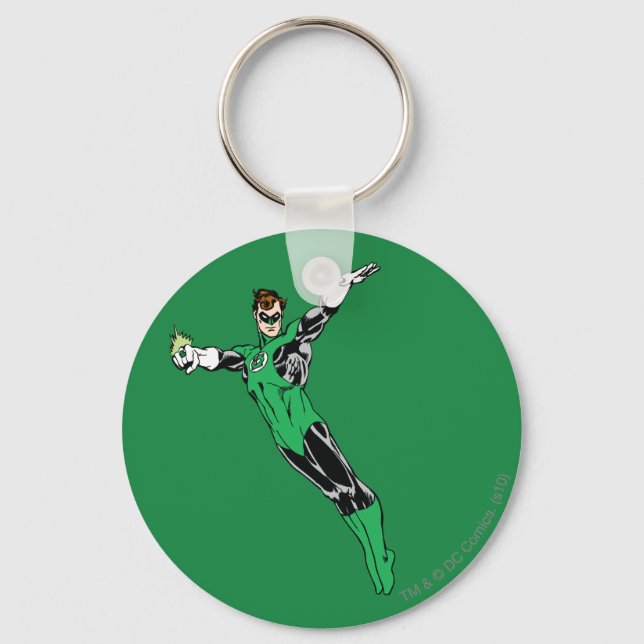 Green Lantern Fly Up Keychain (Front)