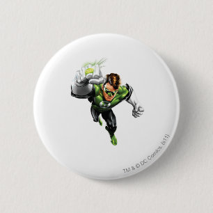 Green Lantern - Fully Rendered,  Arm Raise 2 Inch Round Button