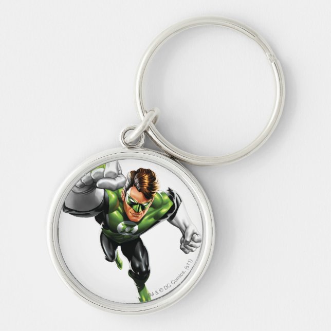 Green Lantern - Fully Rendered,  Arm Raise Keychain (Front)
