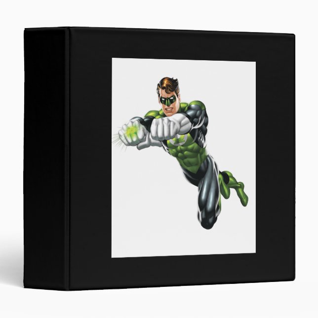 Green Lantern - Fully Rendered,  Both arms forward Binder (Front/Spine)