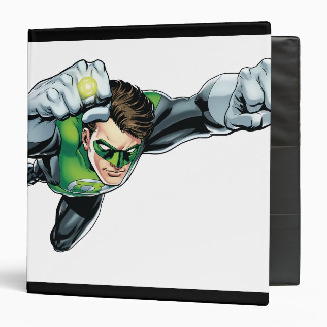 Green Lantern - Fully Rendered,  Flying Right Binder (Front/Inside)