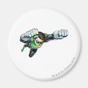 Green Lantern - Fully Rendered, Flying Right Magnet