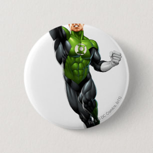 Green Lantern - Fully Rendered, Flying Up 2 Inch Round Button