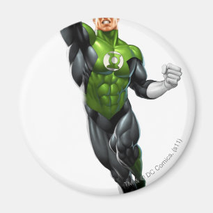 Green Lantern - Fully Rendered, Flying Up Magnet