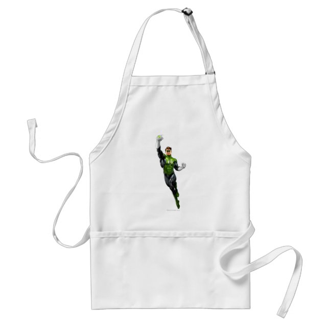 Green Lantern - Fully Rendered,  Flying Up Standard Apron (Front)