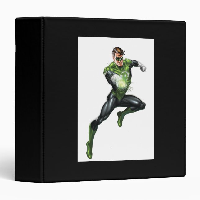 Green Lantern - Fully Rendered,  Jumping Binder (Front/Spine)