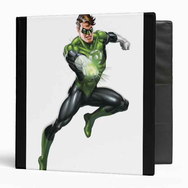 Green Lantern - Fully Rendered,  Jumping Binder (Front/Inside)